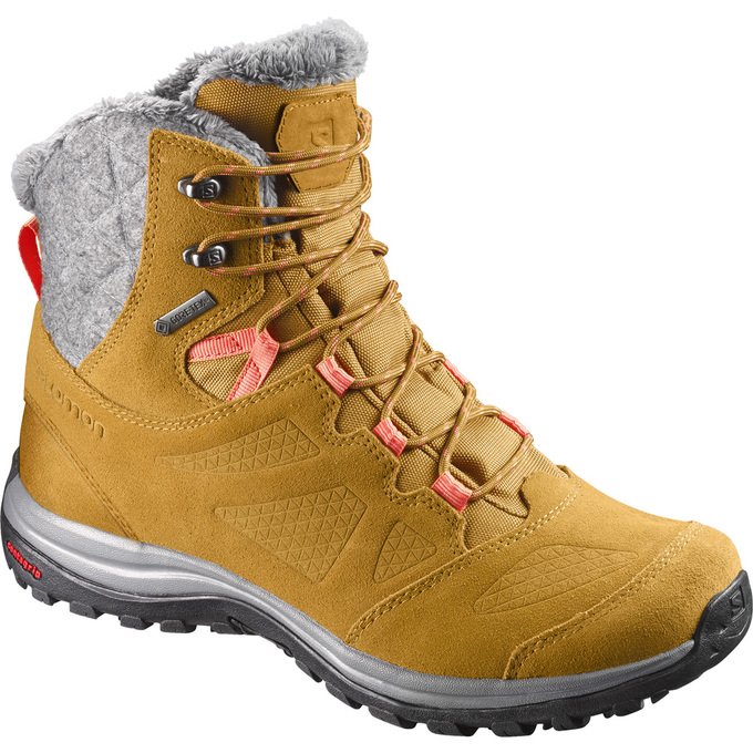 Salomon Israel ELLIPSE GTX® - Womens Winter Boots - Brown (VPAI-69435)